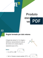 Ângulo entre vetores e produto escalar