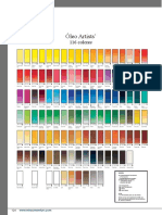 Tabla de Colores Winsor & Newton