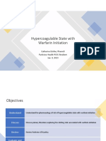 Hypercoagulable State With Warfarin Initiation Patient Case