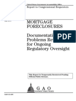 GAO Mortgage Foreclosure Report