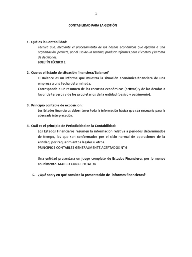 Contabilidad para La Gestión PDF normas internacionales de