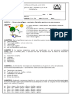 Reclassificação Biologia 2° Ano EM