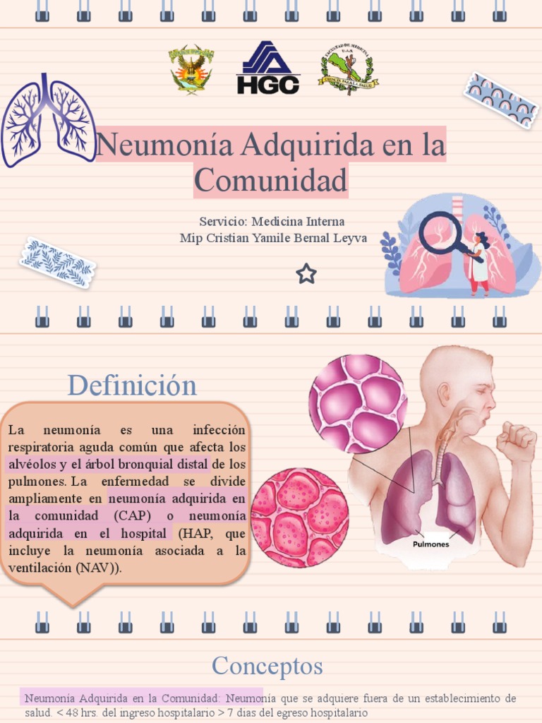 Neumonía Adquirida En La Comunidad Pdf Neumonía Epidemiología
