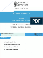 Tema - 4 Otros Metales y Aleaciones