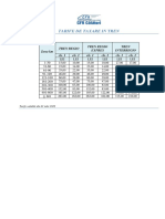 Tarif Taxare in Tren 01iulie2022