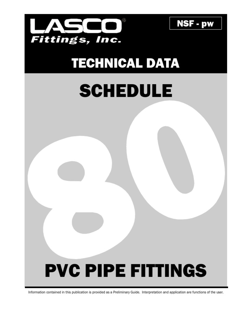 Lasco Fittings Tech80 PDF Chemical Engineering Manmade Materials