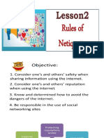 Lesson 2 Rules of Netiquette