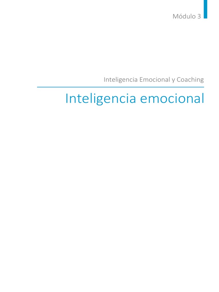 Tema 3 | PDF | Las emociones | Inteligencia emocional