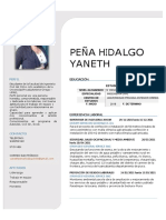 CV, Curriculum Actualizado Peña Hidalgo 2023