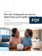 The Role of Financial Services in Improving Racial Equity in The Us