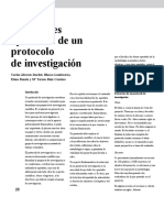 Principales Apartados de Un Protocolo de Investigación