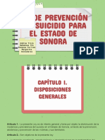 Ley Prevención Suicidio de Sonora