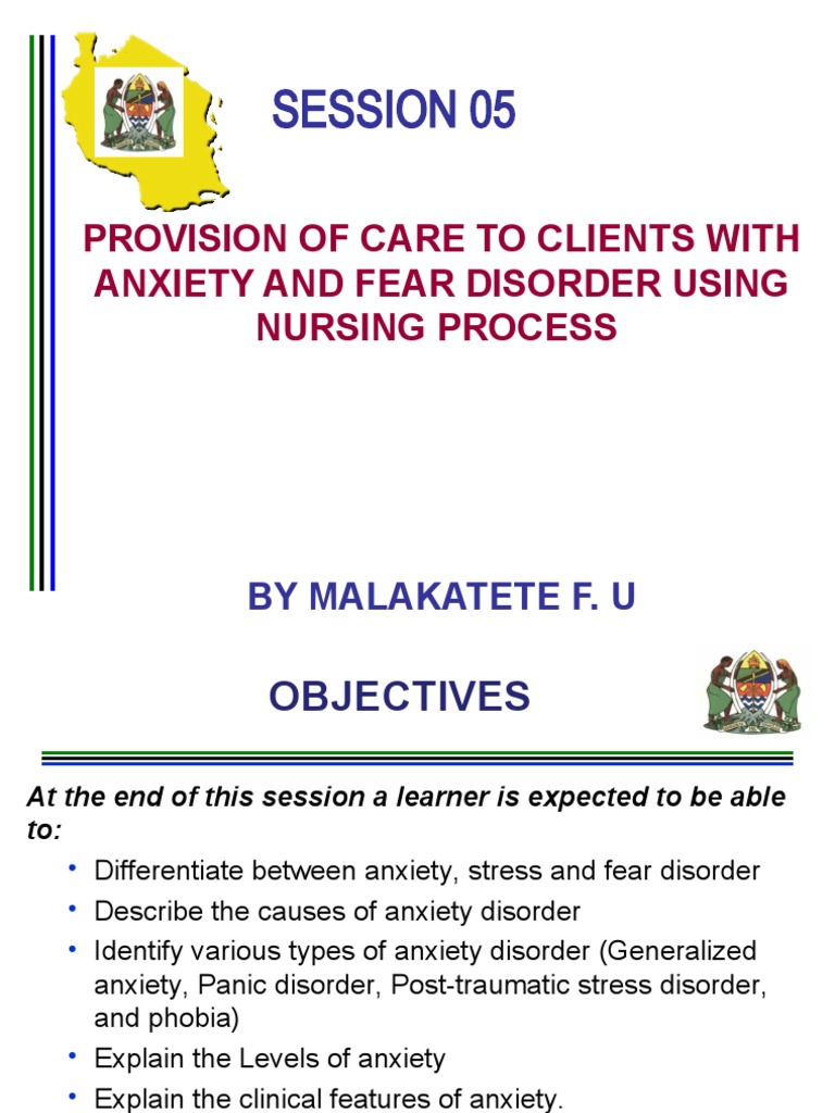 Nursing Care for Anxiety Disorders | PDF | Anxiety Disorder | Mental ...