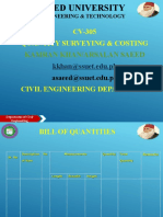 Quantity Survey Notes