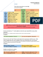 Possessive Adj - Possessive Pronouns