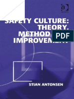 Safety Culture Theory, Method and Improvement (Antonsen, Stian)