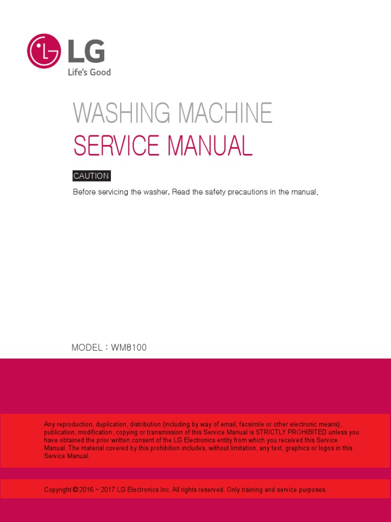 WM8100HWA PDF Washing Machine Lg Corporation