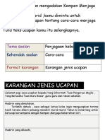 Ucapan Cara-Cara Menjaga Kebersihan Diri