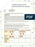 LKPD MENYEDERHANAKAN BENTUK ALJABAR