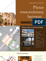 Plazas Renacentistasy Barrocas: Departamento de Historia