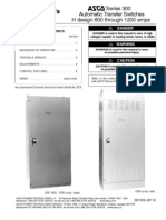 Operator's Manual: Series 300 Automatic Transfer Switches H Design 600 Through 1200 Amps