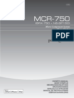 Mcr-750 Owner's Manual G-1