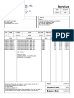 Cliche Mode Invoice for Cold Shoulder Lace Trim Tops