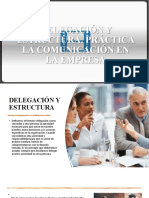 Delegación y Estructura. Práctica La Comunicación en La Empresa