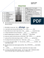 Frequency Adverbs Practice