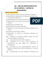 Prática - Geral - Gestão de Cronograma