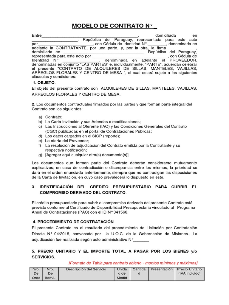 Contrato de Alquiler de Bienes | PDF
