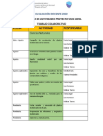 Actividades Interdisciplinarias