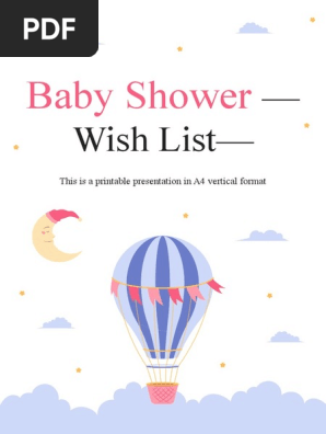 Baby Shower Wish List by Slidesgo