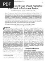 Download Architecture and Design of Web Application Framework A Preliminary Review by Journal of Computing SN61945034 doc pdf