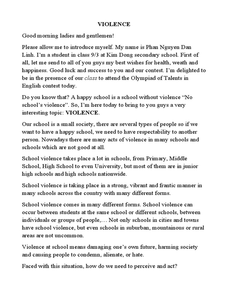 VIOLENCE PDF Violence Psychology