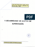 Desagregado de Gastos de Supervision