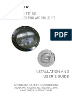 Intellibrite 5g White Color Pool Spa Lights Manual English French 1669947631