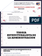 Teoría Estructuralista de La Administración