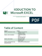 (Module 1) Introduction To Excel