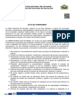 Acta de Compromiso: Página 1/2