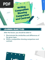 Composition Showing Comparison and Contrast