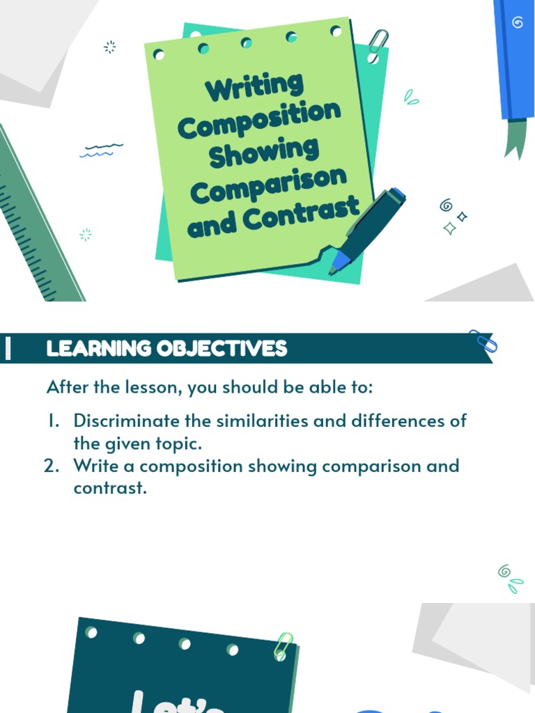 Composition Showing Comparison and Contrast | Download Free PDF | Cats ...