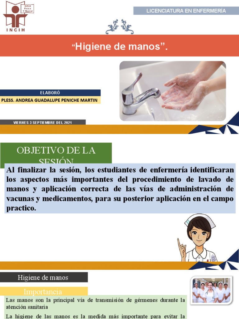 Higiene de Manos en Enfermería Preventiva | PDF | Lavado de manos ...