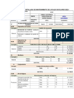 Ficha Técnica Detallada de Mantenimiento de Locales Escolares 2022