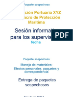 Instalación Portuaria XYZ Simulacro de Protección Marítima: Sesión Informativa para Los Supervisores
