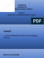 2 Generalidades de La Farmacología Clínica 191122 Ver 02 Jaro