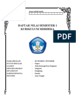 Daftar Nilai Kurikulum Merdeka (Bisa Untuk Semua Kelas)