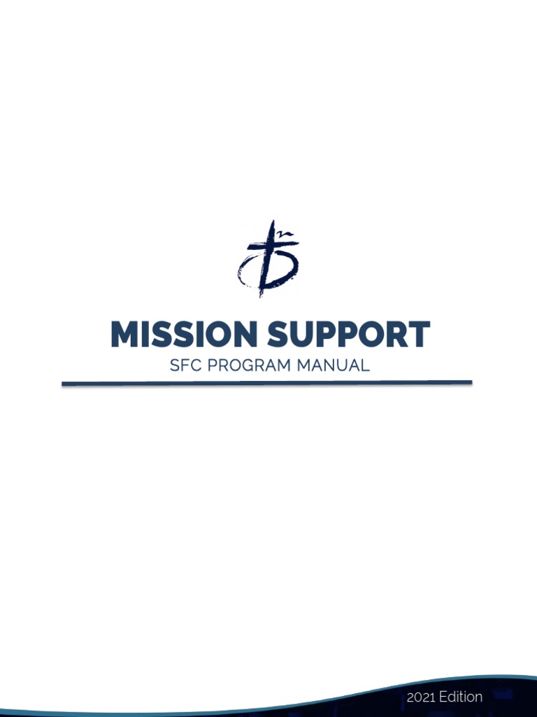 SFC Mission Support Program Manual 2021 | PDF | Mentorship | Login