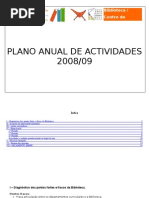 Plano Actividades da Biblioteca 2008-2009