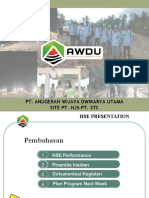 Weekly Report W-3 HSE PT. AWDU
